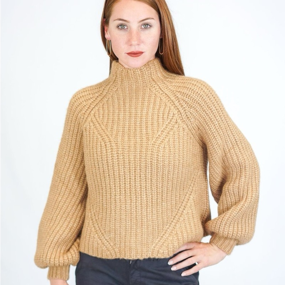 Ulla Johnson Micha Turtleneck in Camel Size Medium - Picture 14 of 15